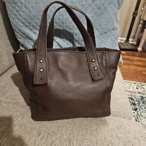 The Sak Dark Brown Leather Tote